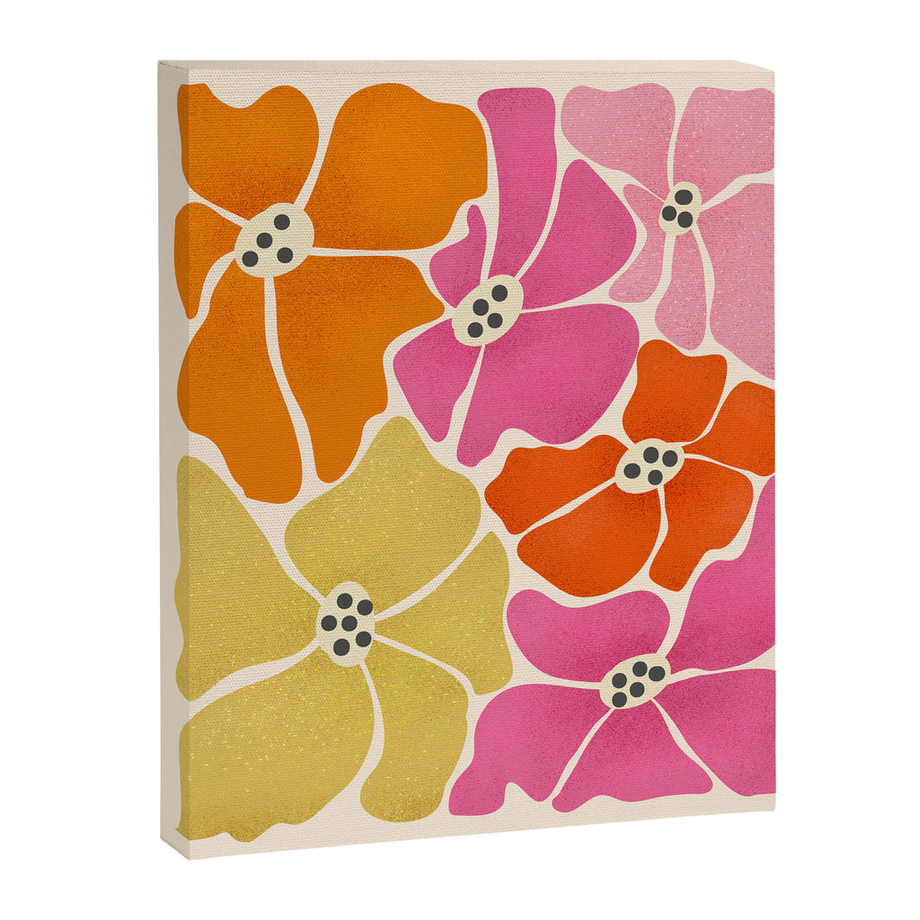 Blooming Retro Florals Canvas Print Gallery Image 8