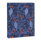 Blue Birds And Red Cherries Blue Canvas Print Gallery Image 6