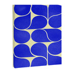 Blue mid-century shapes no8 Canvas Print Gallery Image 8