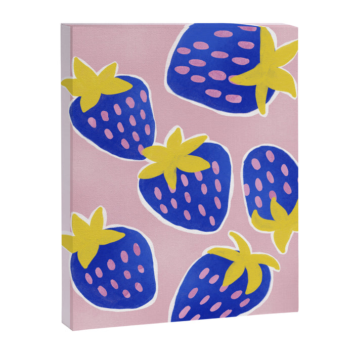 Blue Strawberries Canvas Print Gallery Image 1