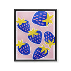 Blue Strawberries Framed Canvas Print Gallery Image 8