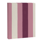 Bold Burgundy and Pink Striped Pattern Canvas Print Gallery Image 8