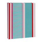 Bold Color Play Pink And Turquoise Stripes Canvas Print Gallery Image 8