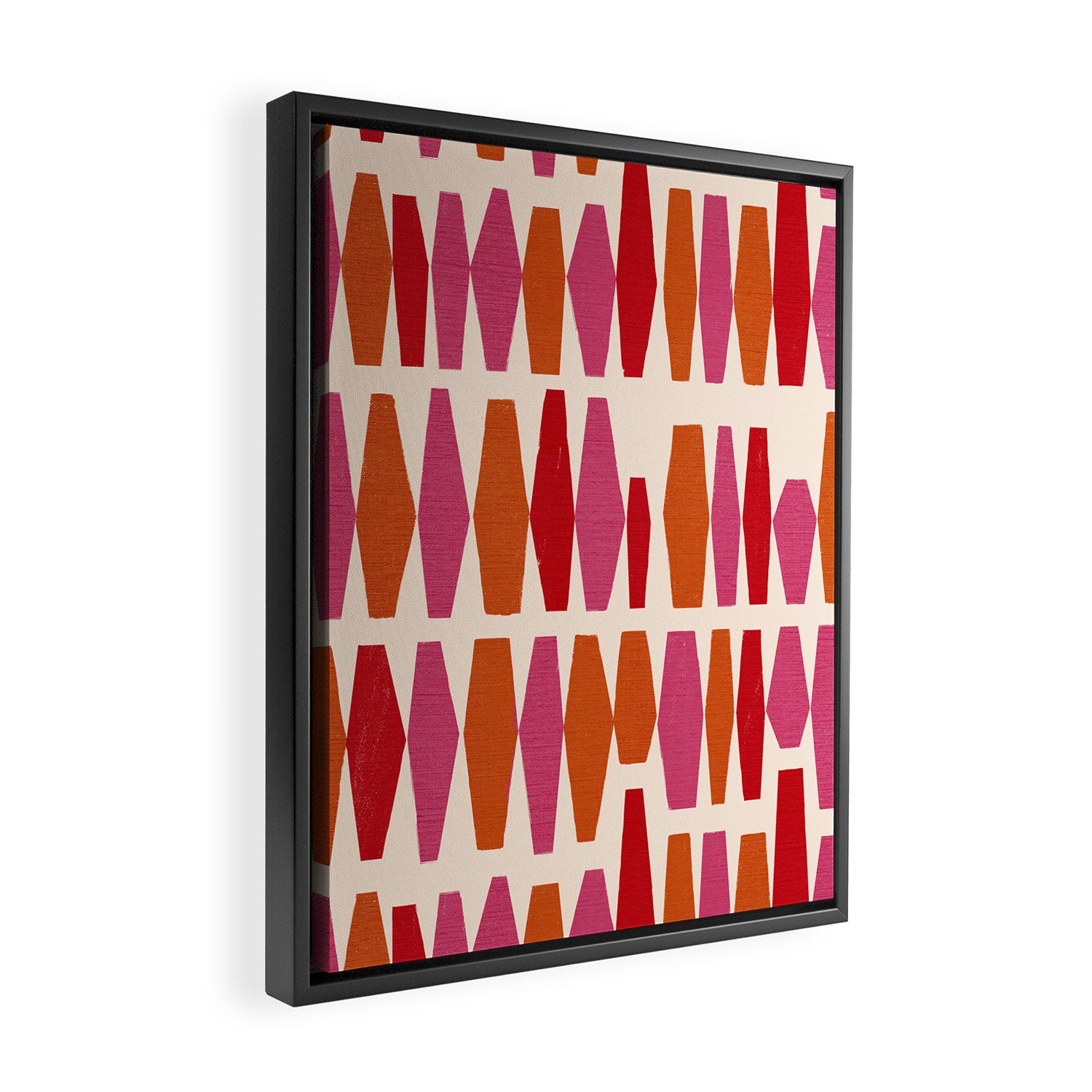 Bold Colorful Geometrics Framed Canvas Print Gallery Image 2