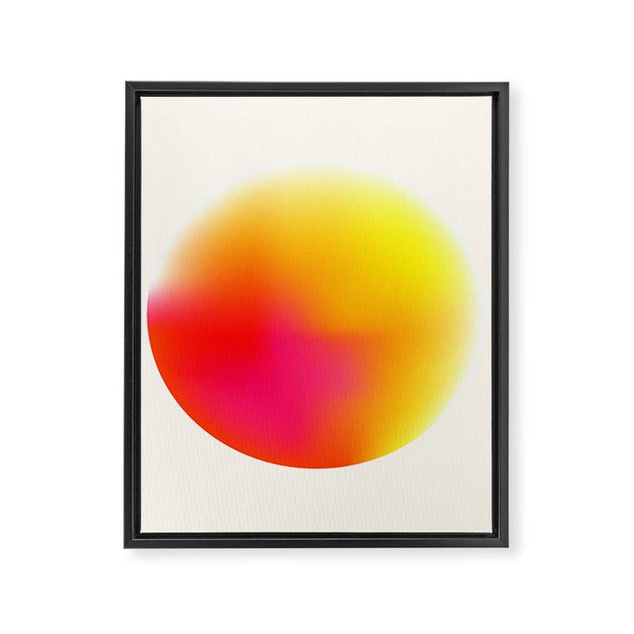Bold Minimalism - Abstract Sphere Framed Canvas Print Gallery Image 1