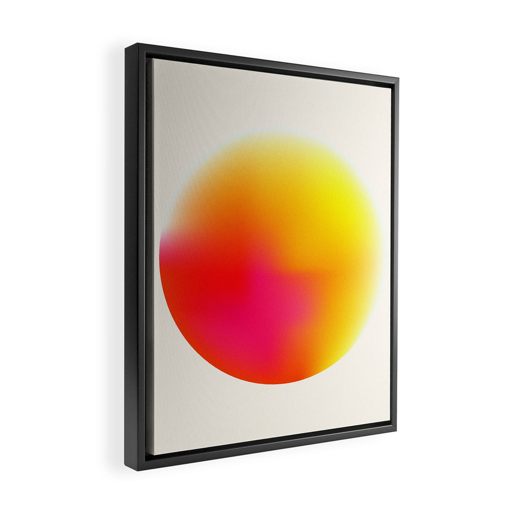 Bold Minimalism - Abstract Sphere Framed Canvas Print Gallery Image 2