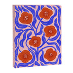 Bold Red Flowers And Blue Leaves Canvas Print Gallery Image 6
