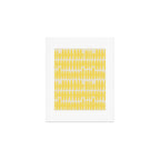 Bold Yellow Geometric Shapes Pattern Art Print Gallery Image 1