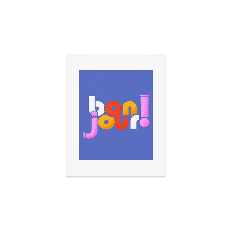 bonjour! french design Art Print Gallery Image 1