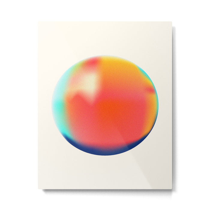 Bright Gradient Sphere  Metal Print Gallery Image 1
