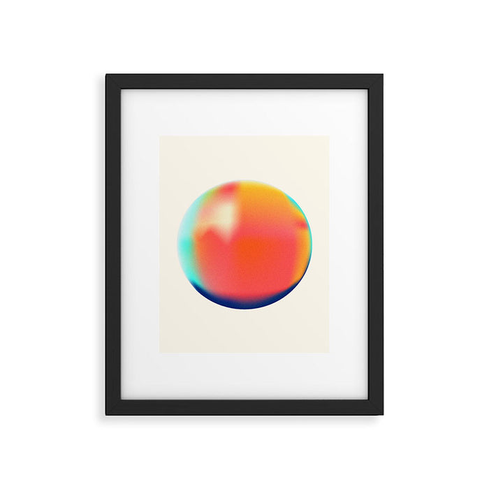 Bright Gradient Sphere  Framed Art Print Gallery Image 1