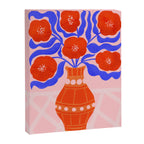 Bright Red Poppies In A Vase Canvas Print Gallery Image 6