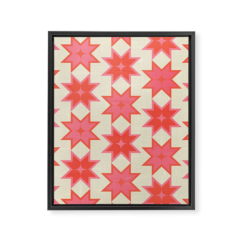 Celestial Winter Quilt Pattern Framed Canvas Print Gallery Image 8