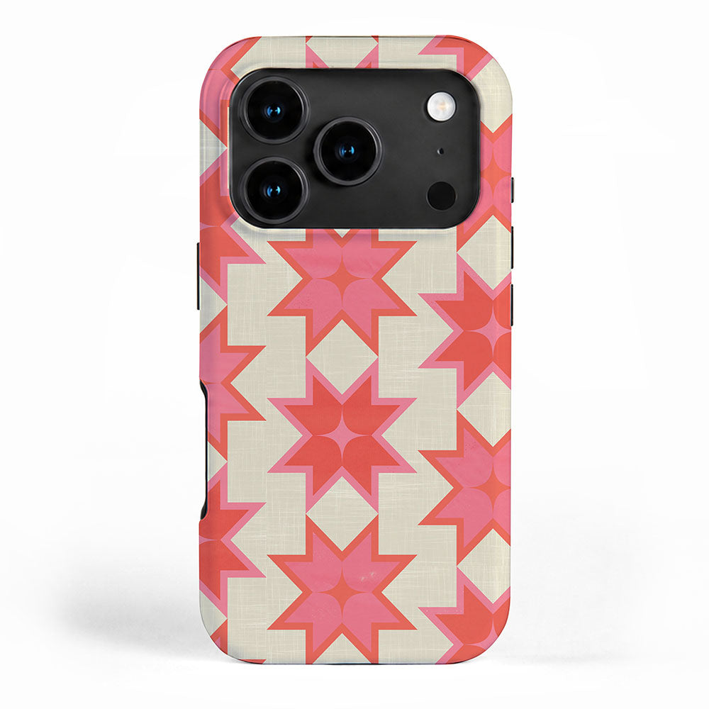 Celestial Winter Quilt Pattern iPhone Case Gallery Image 1
