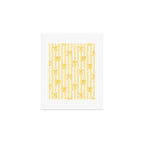 Charming Yellow Ribbon and Stripes  Art Print Gallery Image 1