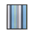 Cheerful Blue, Summer Stripes  Framed Canvas Print Gallery Image 8