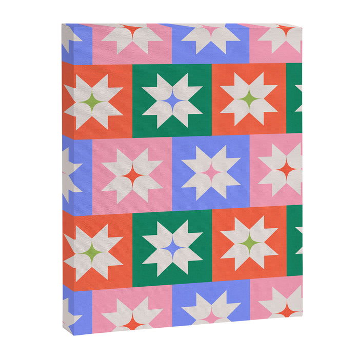 Cheerful Festive Stars Canvas Print Gallery Image 1