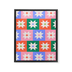 Cheerful Festive Stars Framed Canvas Print Gallery Image 8