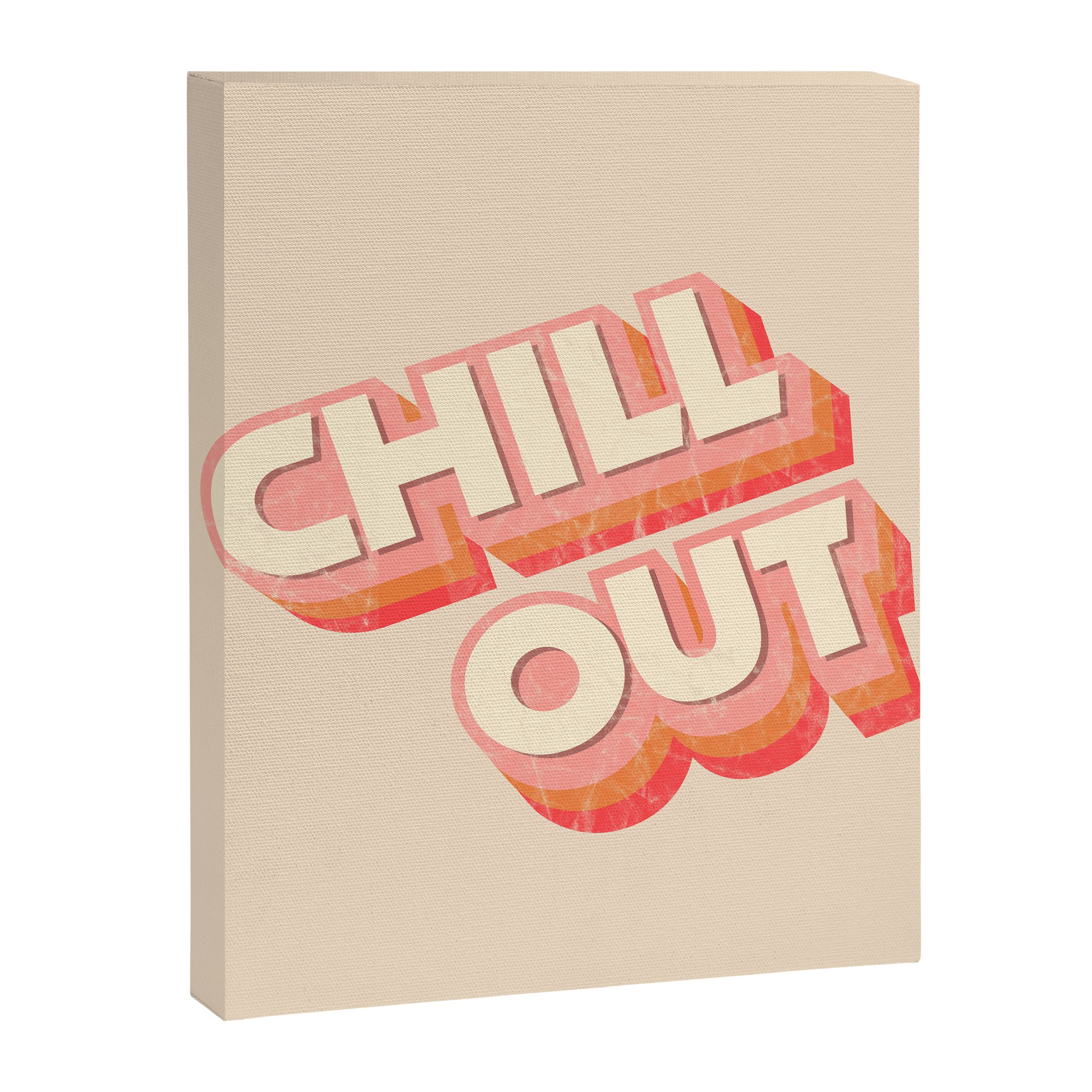 CHILL OUT TYPOGRAPHY Canvas Print Gallery Image 8