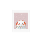 Christmas Animals - Cute Seal Art Print Gallery Image 1