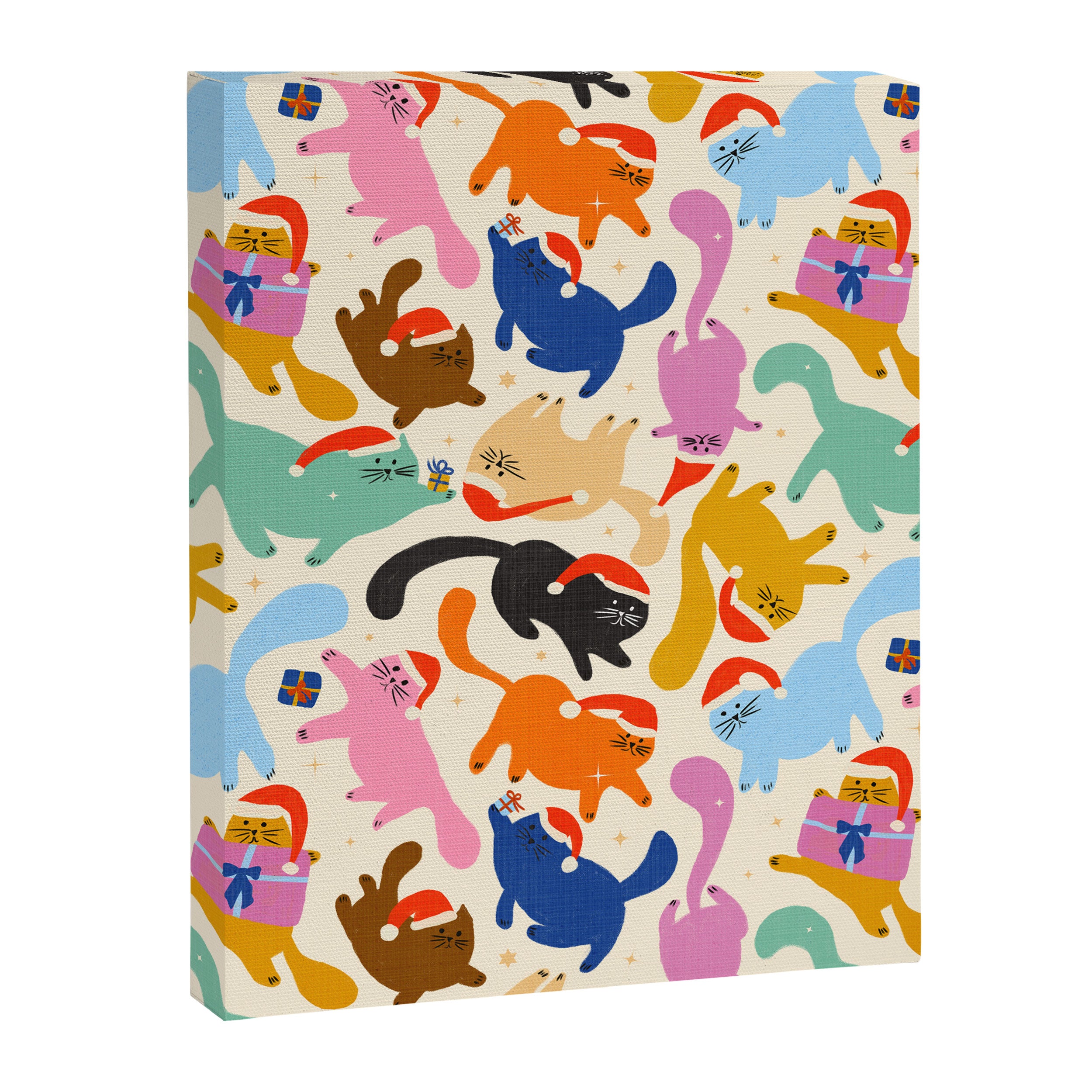 Christmas Cats in Santa Hats Canvas Print Gallery Image 8