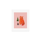 Christmas fox - illustration Art Print Gallery Image 1