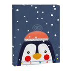 Christmas Penguin with fairy lights no2 Canvas Print Gallery Image 8
