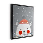 Christmas Polar Bear Framed Canvas Print Gallery Image 2