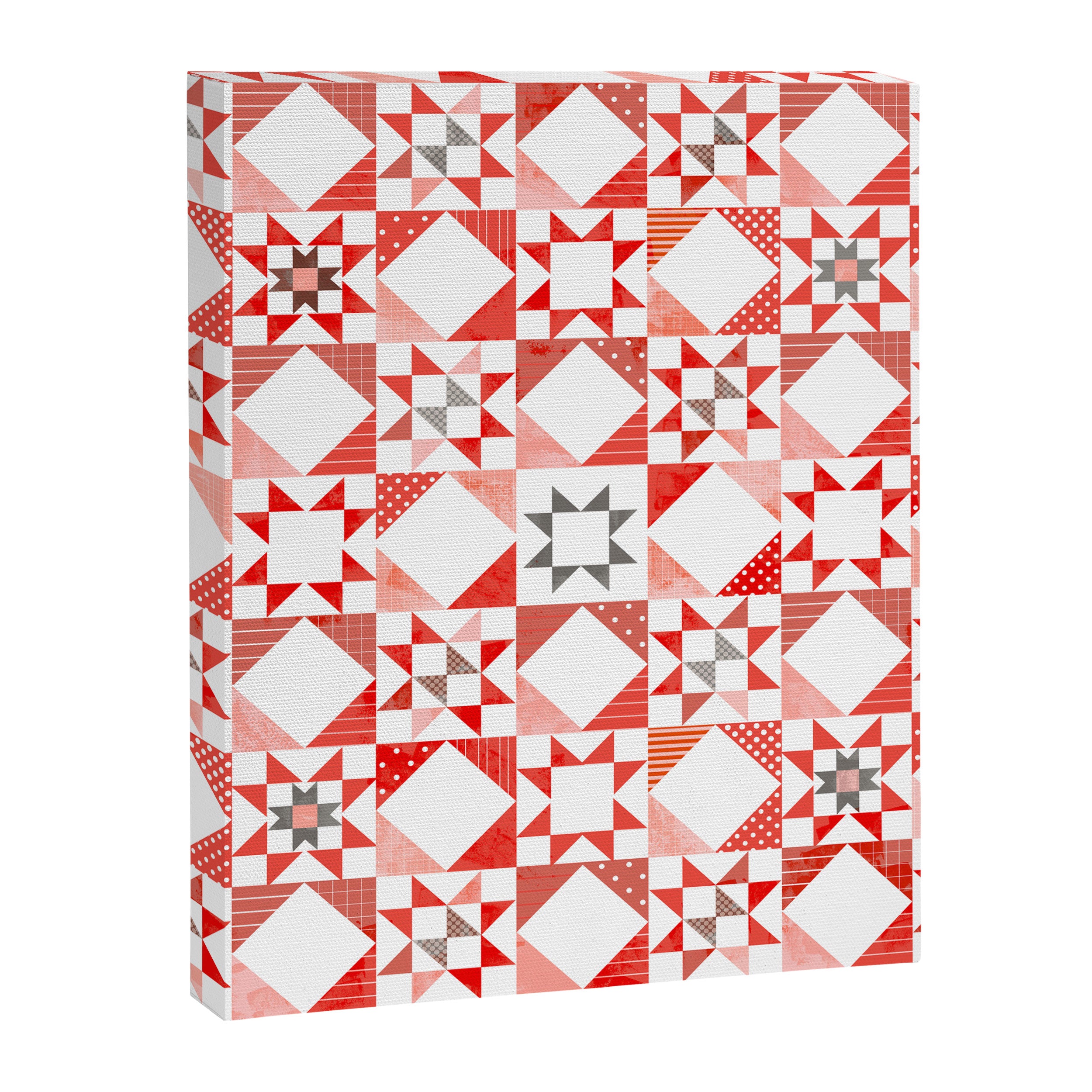 Christmas Quilt - pattern no1 Canvas Print Gallery Image 8