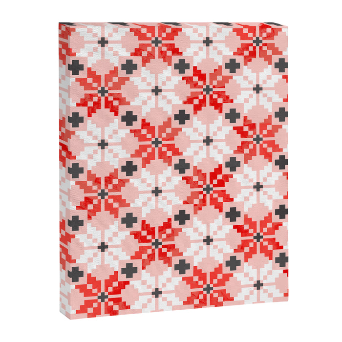 Christmas Quilt - pattern no2 Canvas Print Gallery Image 1