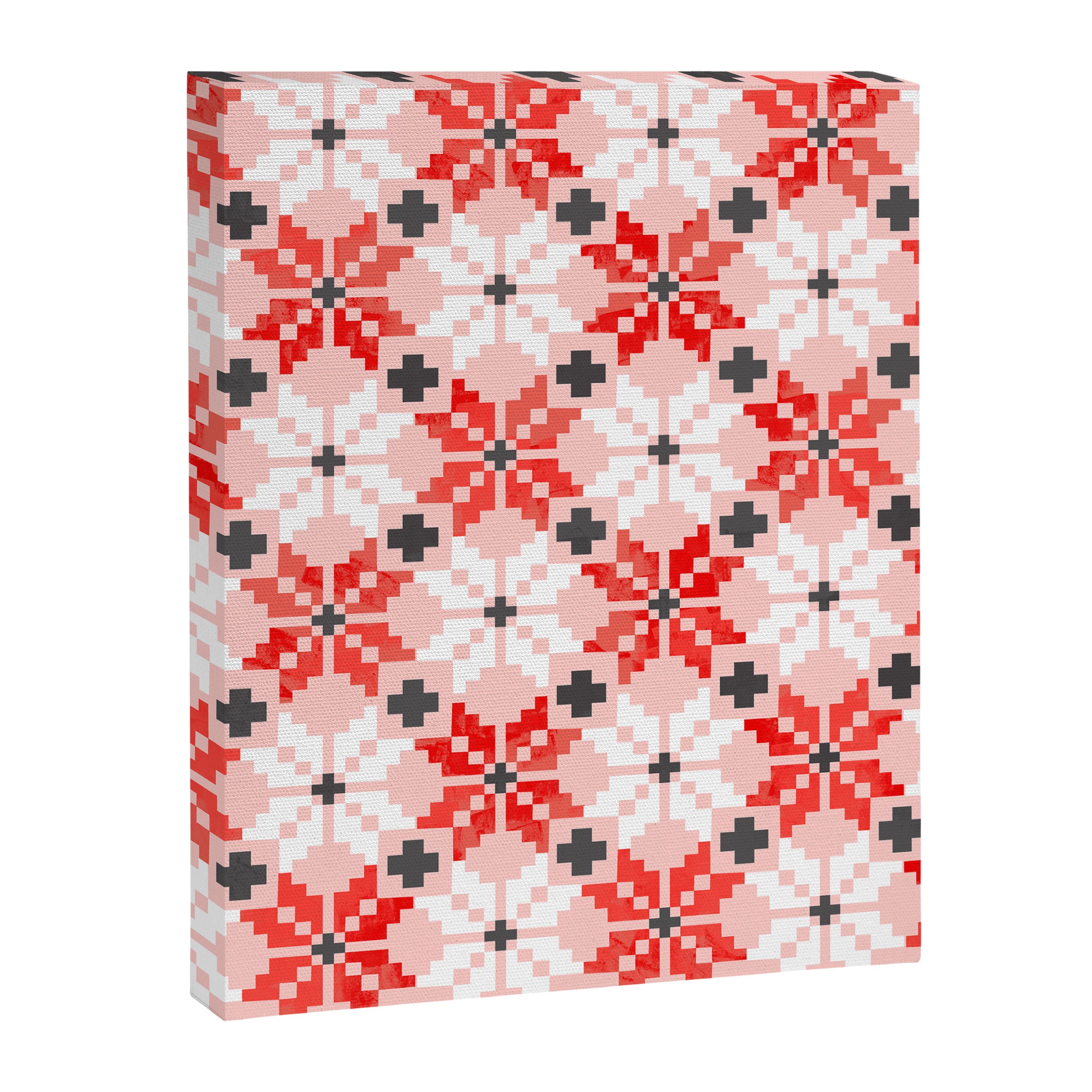 Christmas Quilt - pattern no2 Canvas Print Gallery Image 8