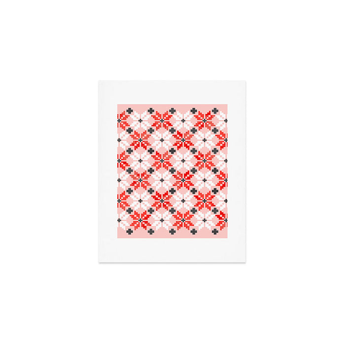 Christmas Quilt - pattern no2 Art Print Gallery Image 1