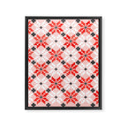Christmas Quilt - pattern no2 Framed Canvas Print Gallery Image 8