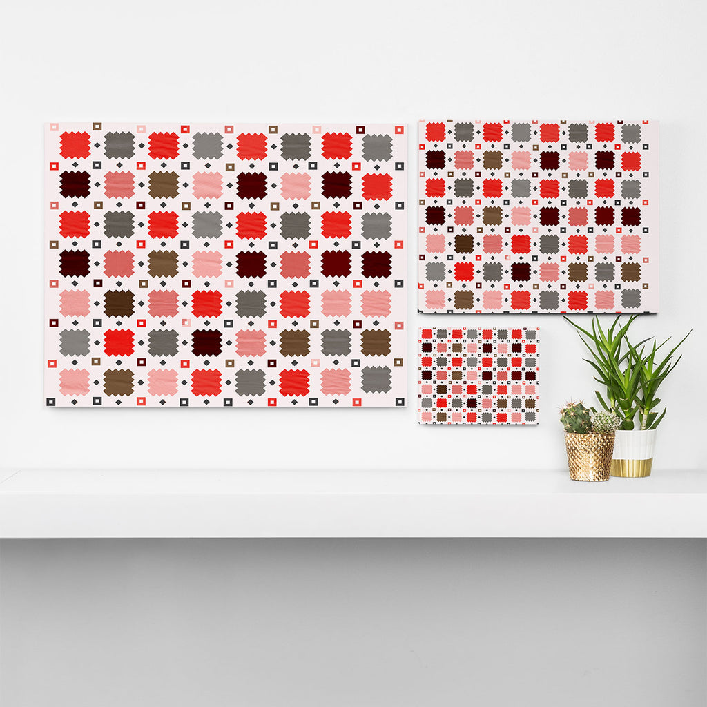Christmas Quilt - pattern no3 Canvas Print Gallery Image 3