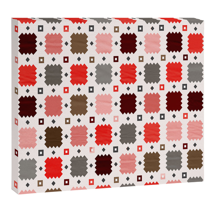 Christmas Quilt - pattern no3 Canvas Print Gallery Image 1