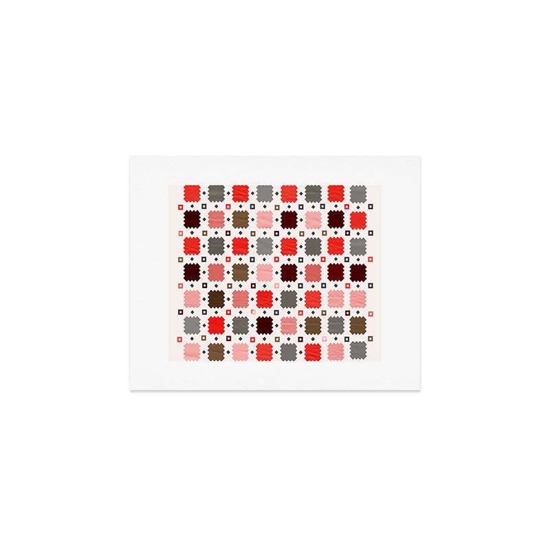 Christmas Quilt - pattern no3 Art Print Gallery Image 1