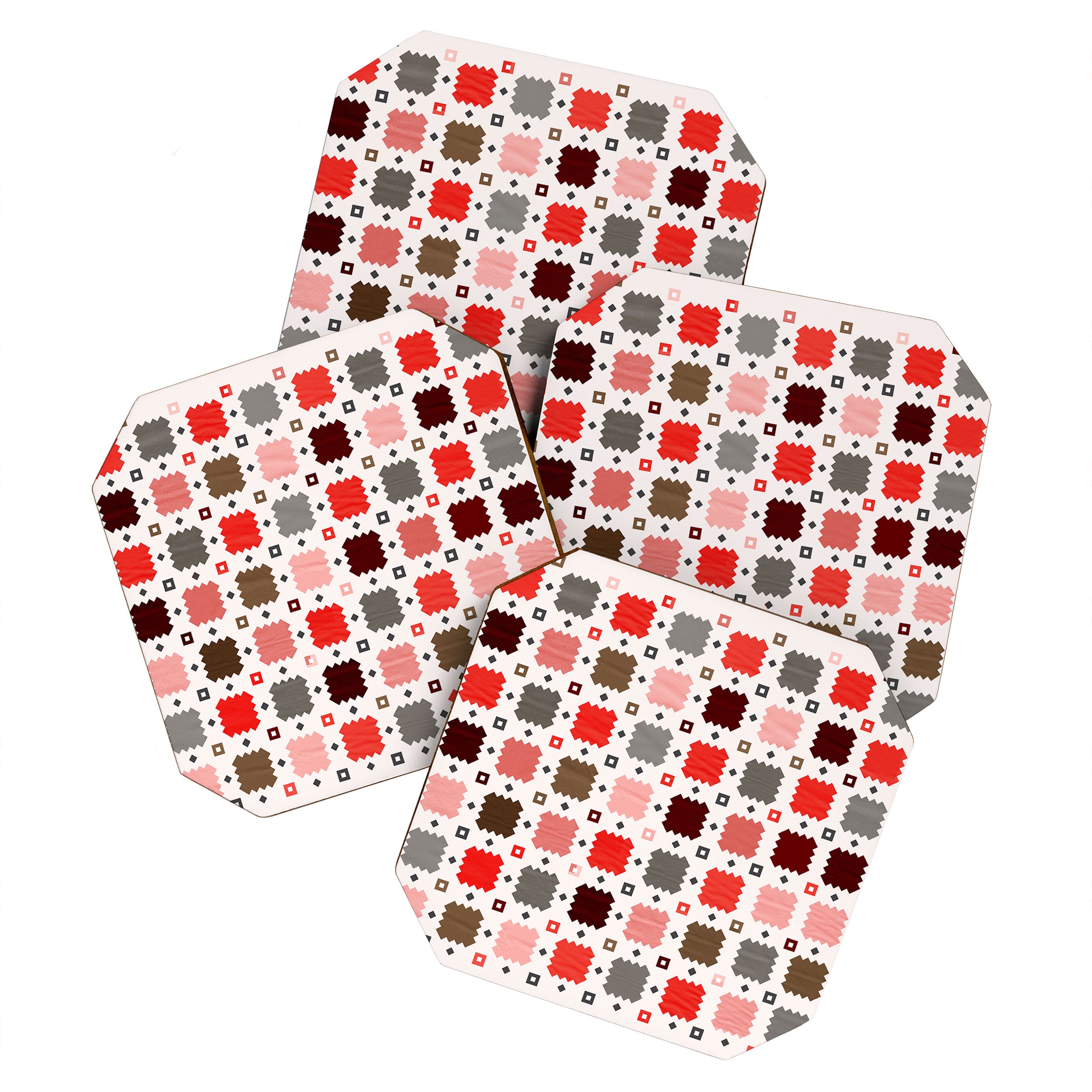 Christmas Quilt - pattern no3 Coaster Gallery Image 1