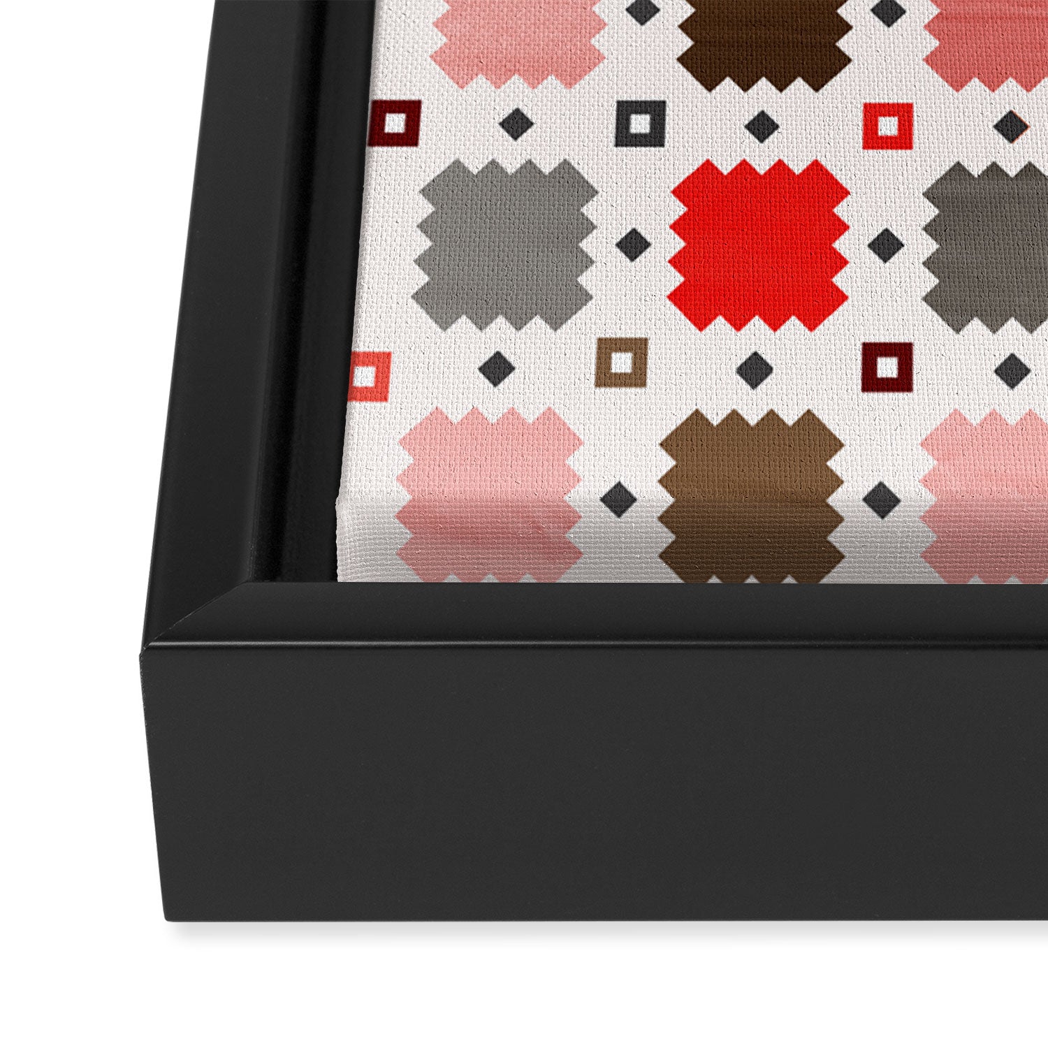 Christmas Quilt - pattern no3 Framed Canvas Print Gallery Image 3