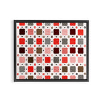 Christmas Quilt - pattern no3 Framed Canvas Print Gallery Image 8