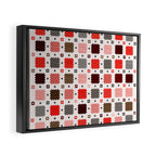 Christmas Quilt - pattern no3 Framed Canvas Print Gallery Image 2