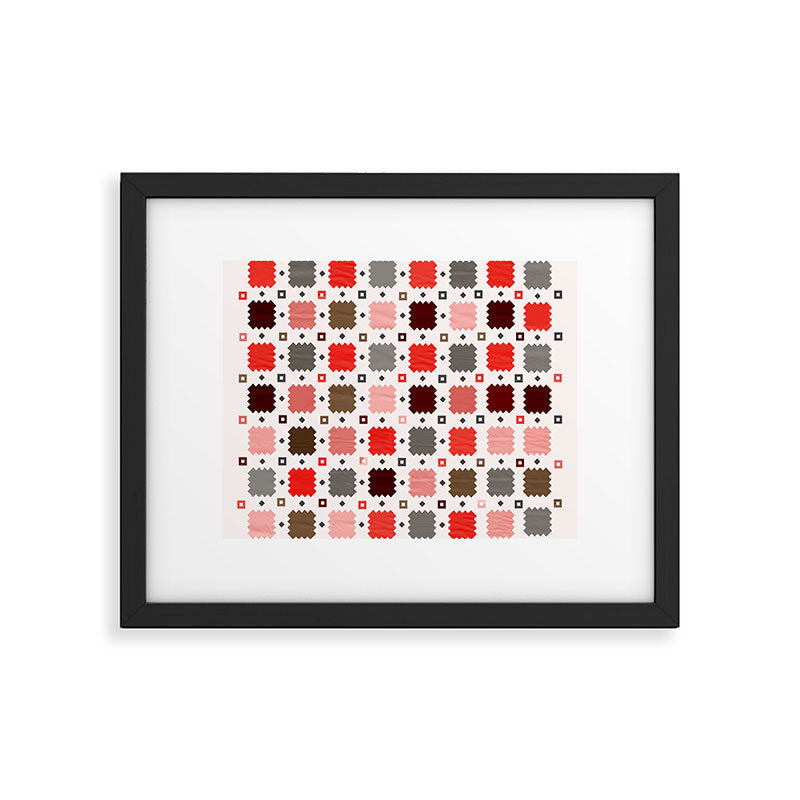 Christmas Quilt - pattern no3 Framed Art Print Gallery Image 6