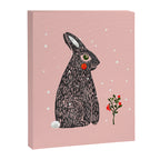 Christmas rabbit - illustration Canvas Print Gallery Image 8