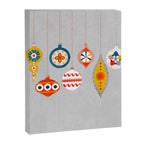 Christmas retro baubles no3 Canvas Print Gallery Image 6