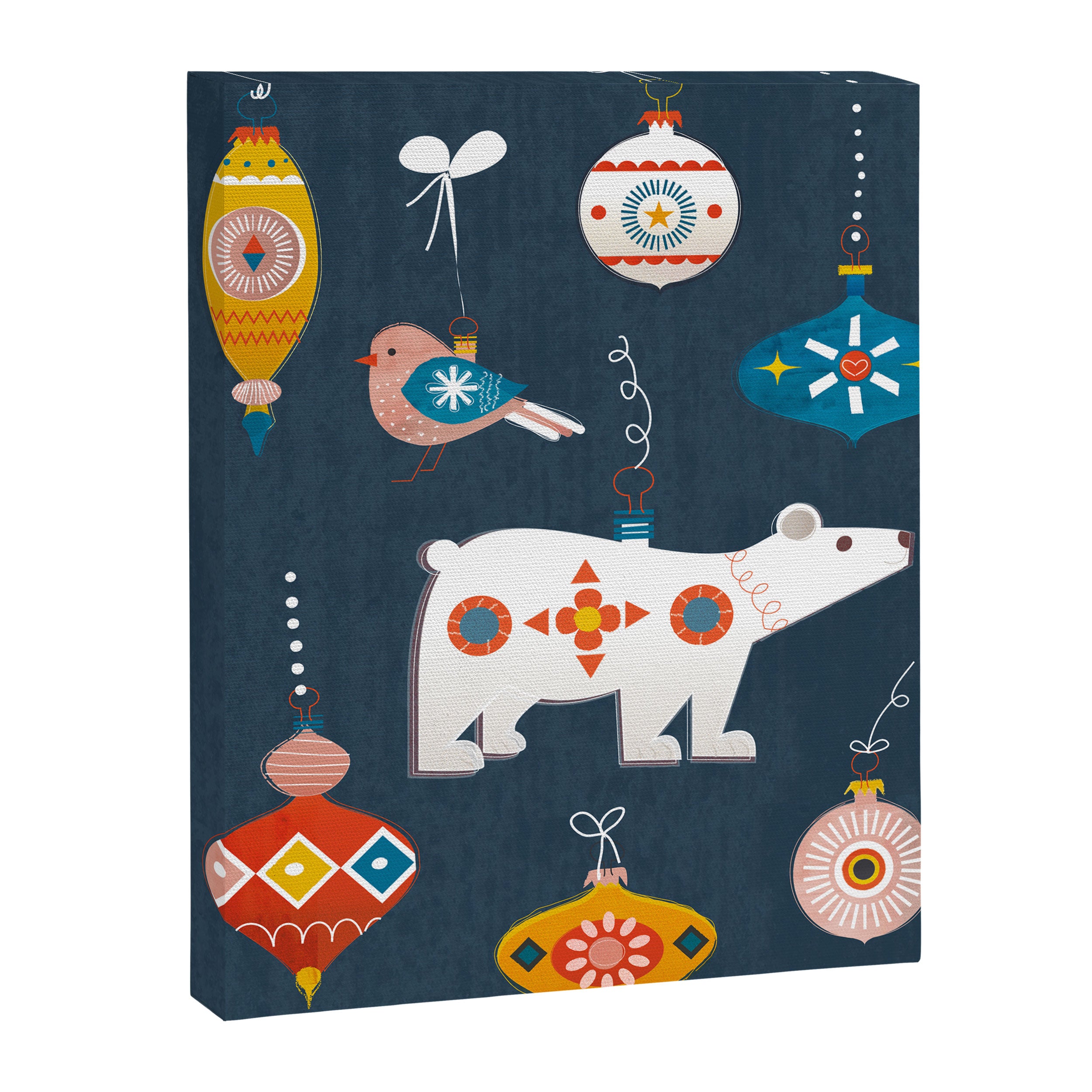 Christmas Retro decorations no2 Canvas Print Gallery Image 8