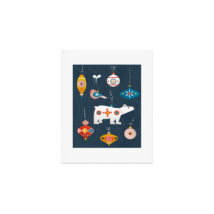 Christmas Retro decorations no2 Art Print Gallery Image 1