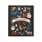 Christmas symbols pattern Framed Canvas Print Gallery Image 8