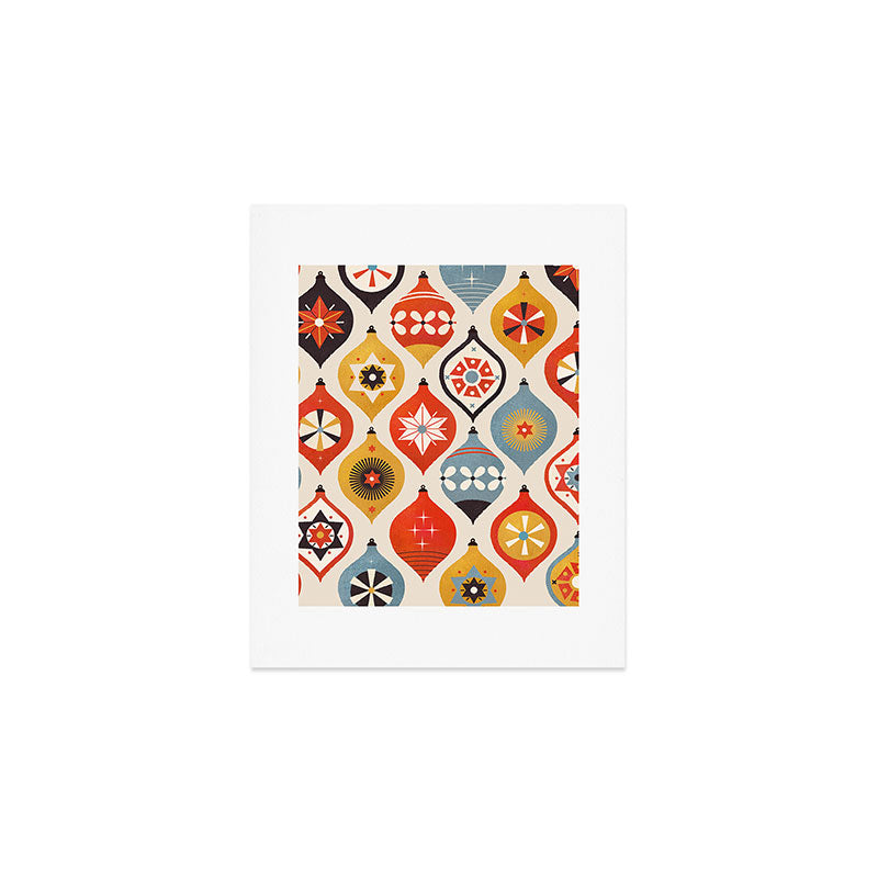 Christmas Tree Decorations Art Print Gallery Image 1