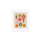 Christmas Tree Retro Ornaments Art Print Gallery Image 1