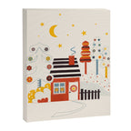 Christmas Winter Hut Illustration Canvas Print Gallery Image 8