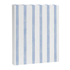 Classic Blue Watercolor Summer Stripes Canvas Print Gallery Image 8